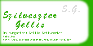 szilveszter gellis business card